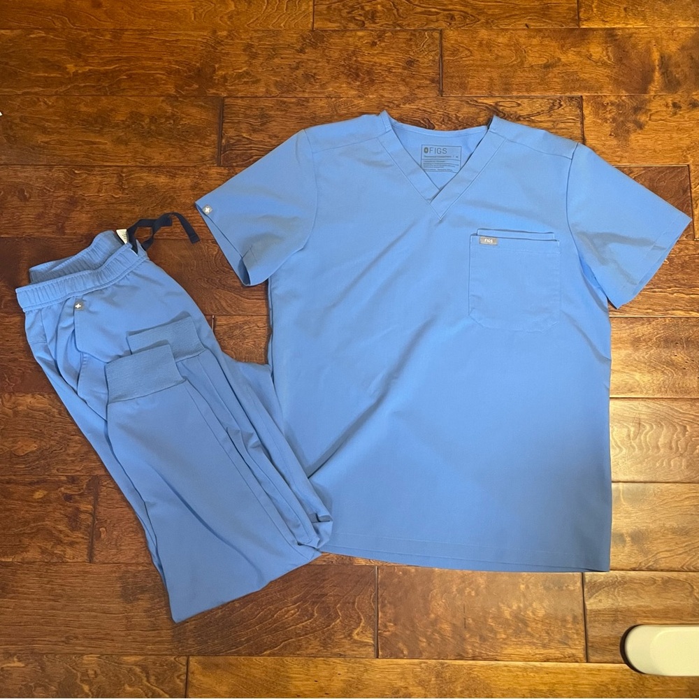 Ceil blue mens Figs set